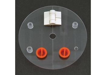 Low Evaporation Hinged Vessel Cover Plus Extra Cannulae Hole. Agilent / VanKel Compatible