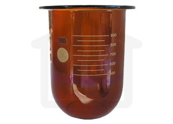 1000ml Hanson Research Compatible Amber Glass Dissolution Vessel, OEM# 72-600-556