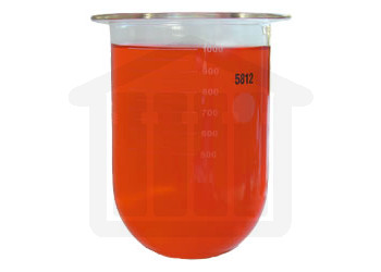 1000ml Pharmatest Compatible Clear Glass Dissolution Vessel