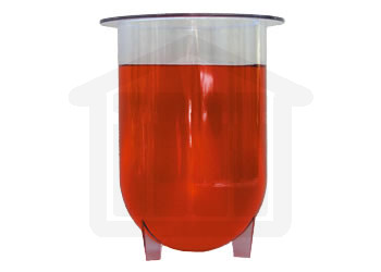 1000ml Distek Compatible Clear Plastic Dissolution Vessel, OEM#3350-0095