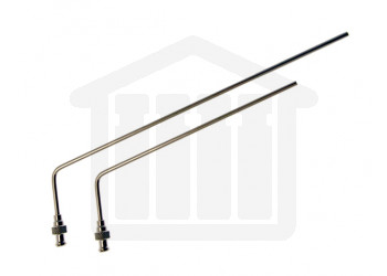 7.75” (195mm) Bent SS Sampling Cannula with Luer Adapter for 500ml Sampling 1/8” (3.2mm) Diameter VanKel Compatible