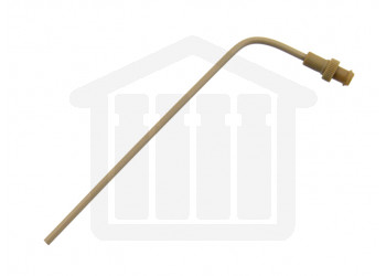 4.75” (120mm) Bent PEEK Sampling Cannula with Luer Adapter for 900ml Sampling 1/8”