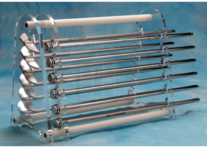 Racks for Storing Dissolution Paddles and Basket Shafts