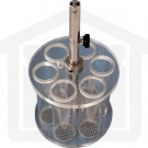 Basket Assembly with 6 Plastic Tubes and 10 Mesh SS Screens for VanKel