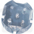 Fluted Plastic Disc for 6 Tube Disintegration Assembly