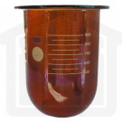 1000ml Hanson Research Compatible Amber Glass Dissolution Vessel, OEM# 72-600-556