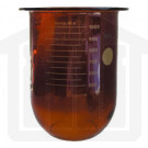 1000ml Erweka Compatible Amber Glass Dissolution Vessel, OEM# 80-000-1004