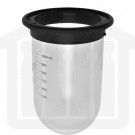 1000ml Hanson Research Easi-Lock, USP Precision Vessel for Vision Series - Clear Glass. OEM# 74-104-101