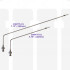 7.75” (195mm) Bent SS Sampling Cannula with Luer Adapter for 500ml Sampling 0.083” (2.1mm) Diameter VanKel Compatible
