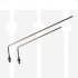 7.75” (195mm) Bent SS Sampling Cannula with Luer Adapter for 500ml Sampling 0.125” (3.2mm) Diameter VanKel Compatible